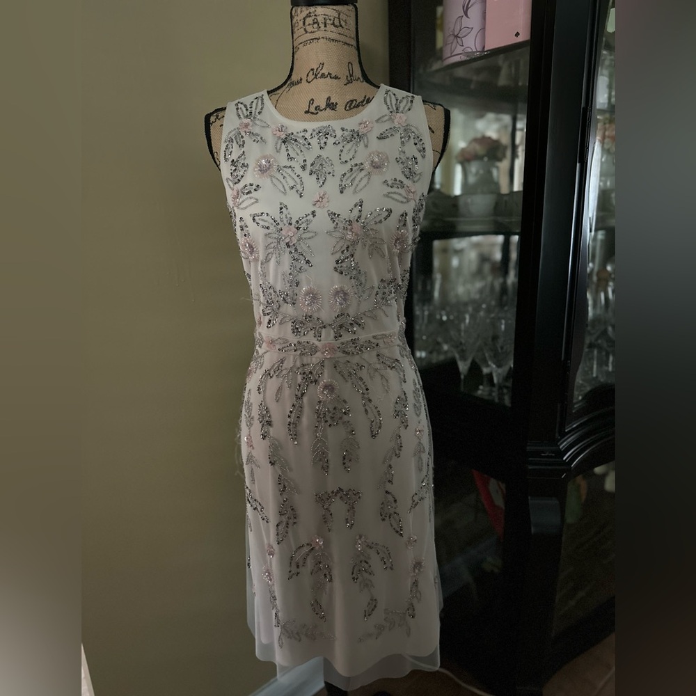 Adrianna Pappell Beaded Dress